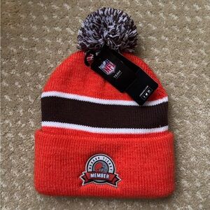 Cleveland Browns Season Ticket Member NFL Orange Toboggan Hat Limited Ed. NWT